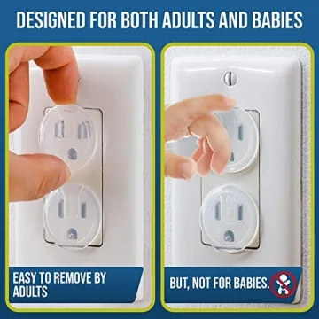 Clear Outlet Covers - Baby Safety Solutions in 50 Pack