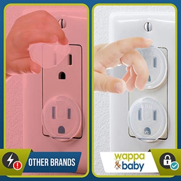 Clear Outlet Covers - Baby Safety Solutions in 50 Pack