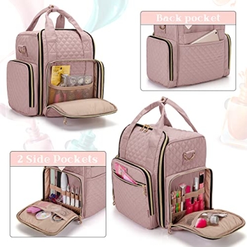 LUXJA Nail Polish Organizer for 72 Bottles and Tools