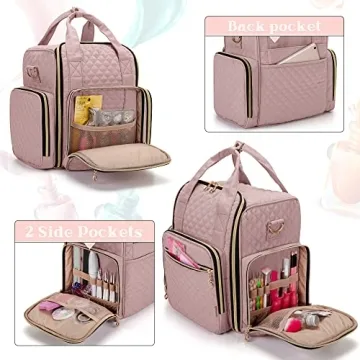 LUXJA Nail Polish Organizer for 72 Bottles and Tools