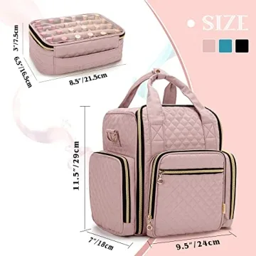 LUXJA Nail Polish Organizer for 72 Bottles and Tools