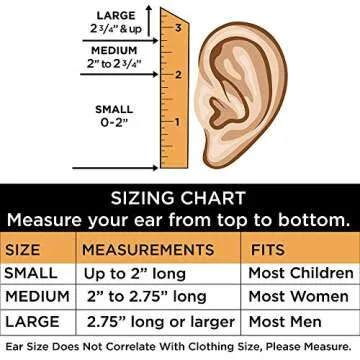 Sprigs Earbags Bandless Ear Warmers/Fleece Earmuffs with Thinsulate - Black, Small