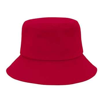Unisex Athletic Bucket Hat Solid Colors Sun Hat with UV Protection for Outdoor Sports Packable Summe...