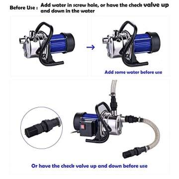 High-Efficiency Water Transfer Pump | 845 GPH Flow