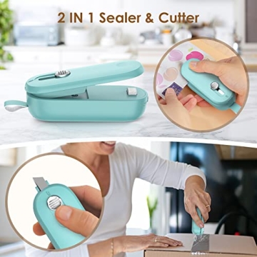 ODSD Mini Bag Sealer for Fresh Snacks All Ages