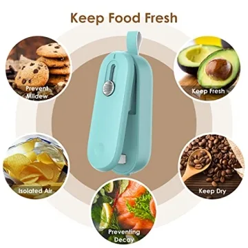 ODSD Mini Bag Sealer for Fresh Snacks All Ages