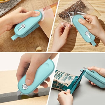 ODSD Mini Bag Sealer for Fresh Snacks All Ages