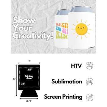 PartyPrints Customizable Bulk Can Cooler Sleeves for Events