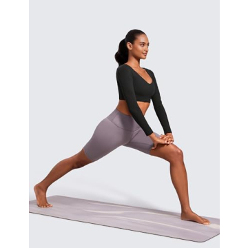 CRZ YOGA Butterluxe Double Lined Yoga Shirt Women V-Neck
