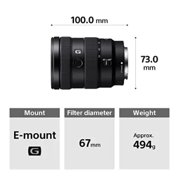 Sony E 16-55mm f/2.8 G APS-C Zoom Lens for All Photographers
