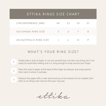 Ettika Gold Ring 18k Gold Plated Women’s Jewelry for Gifts