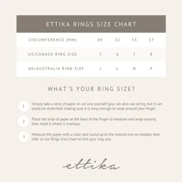 Ettika Gold Ring 18k Gold Plated Women’s Jewelry for Gifts