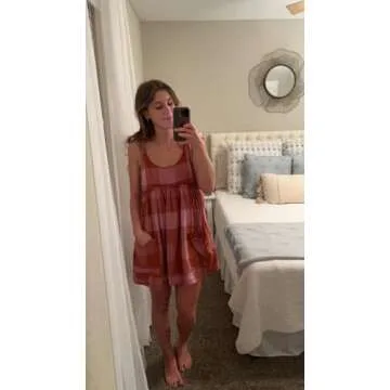 AMEBELLE Casual Sleeveless Plaid Mini Dress with Pockets