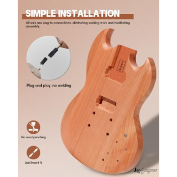 Leo Jaymz DIY Electric Guitar Kit with Mahogany Body