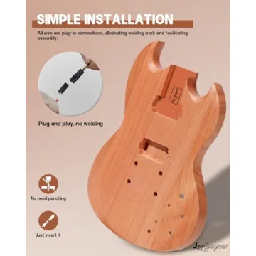Leo Jaymz DIY Electric Guitar Kit with Mahogany Body