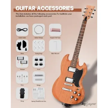 Leo Jaymz DIY Electric Guitar Kit with Mahogany Body