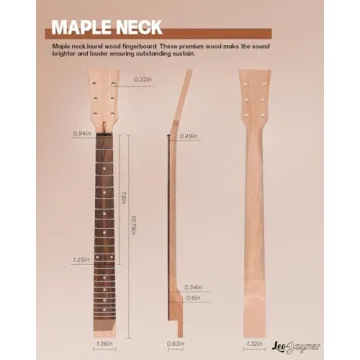 Leo Jaymz DIY Electric Guitar Kit with Mahogany Body