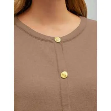 EFAN Womens Cropped Cardigan Sweaters 2024 Fall Trendy Lightweight Knit Tweed Blazer Jackets Dressy Casual Fashion Cashmere Outfits Cute Clothes Khaki L