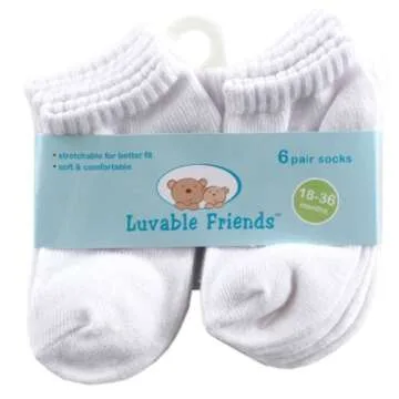 Luvable Friends Unisex Baby Newborn Socks - Soft & Comfy