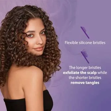 Curl Keeper Flexy Hair Brush for Easy Curl Detangling