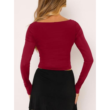 Stylish Cowl Neck Long Sleeve Top for Women