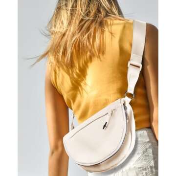 Lightweight Unisex MEISEY Crescent Moon Bag - Versatile & Stylish