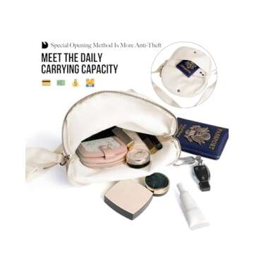 MEISEY Crescent Moon Bag - Fashionable Adjustable Nylon Bag