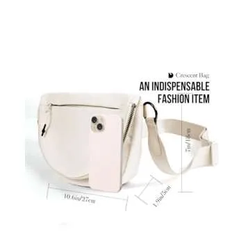 MEISEY Crescent Moon Bag - Fashionable Adjustable Nylon Bag