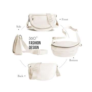 MEISEY Crescent Moon Bag - Fashionable Adjustable Nylon Bag