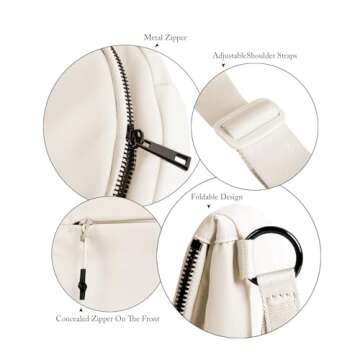 MEISEY Crescent Moon Bag - Fashionable Adjustable Nylon Bag