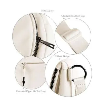 MEISEY Crescent Moon Bag - Fashionable Adjustable Nylon Bag