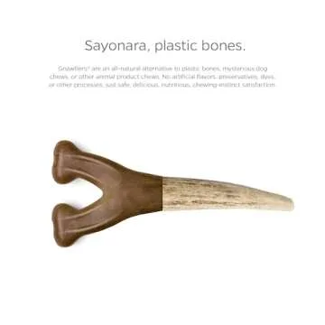 Pet Parents Gnawtlers - Premium Elk Antlers for Dogs, Naturally Shed Elk Antlers for Dogs, All Natural Elk Antler Dog Chew, Dog Bones, Specially Selected from The Heartland Regions (Large)