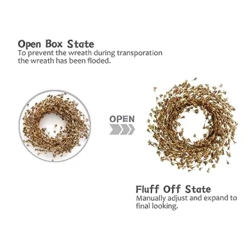 Buy TEMPUS Fall Forsythia Wreath for Autumn Decor