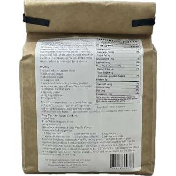 Authentic Foods Sorghum Flour Superfine 3 lbs for Baking