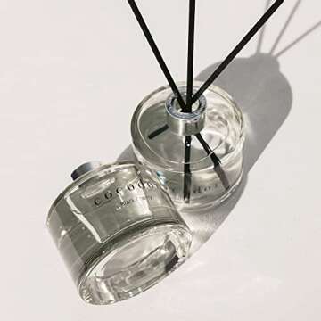 COCODOR Signature Reed Diffuser/Black Cherry / 6.7oz(200ml) / 1 Pack/Reed Diffuser, Reed Diffuser Set, Oil Diffuser & Reed Diffuser Sticks, Home Decor & Office Decor, Fragrance and Gifts