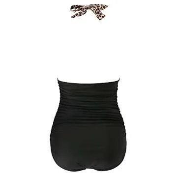 Stylish Tummy Control One Piece Swimsuit for Women