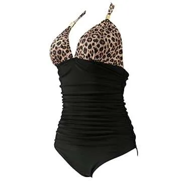Stylish Tummy Control One Piece Swimsuit for Women