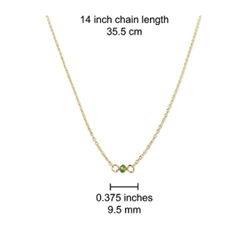 Elegant Handmade Gold August Birthstone Choker Necklace