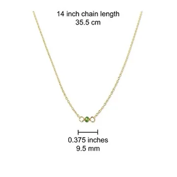 Elegant Handmade Gold August Birthstone Choker Necklace