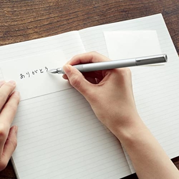 MUJI Aluminum Fountain Pen for Elegant Everyday Writing