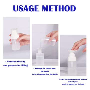 XILAZAB 2/3 Pack Lockable Acetone Pump Dispenser Bottle