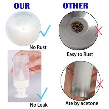 XILAZAB 2/3 Pack Lockable Acetone Pump Dispenser Bottle