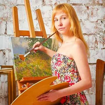 Corot 9pcs Durable Nylon Paint Brushes for Artists