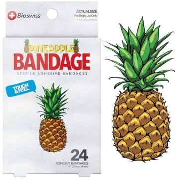 BioSwiss Pineapple Bandages for Fun First Aid Care