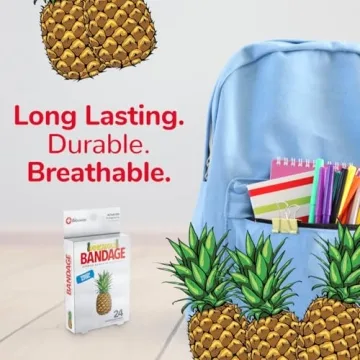 BioSwiss Pineapple Bandages for Fun First Aid Care