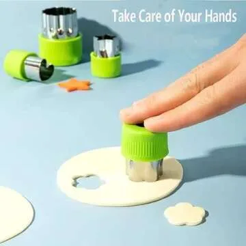 Cofe-BY 12pcs Cute Veggies Cutter Set for Kids Meals