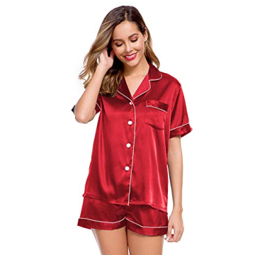 LecGee Women's Silk Satin Pajama Set for Comfort and Style