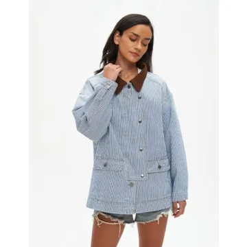 Kedera Women's Stylish Oversized Denim Jacket for Casual Wear