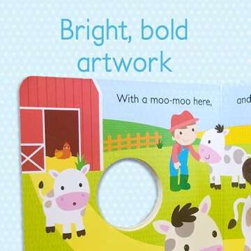 Old MacDonald Had a Farm Finger Puppet Board Book Nursery Rhyme, Ages 1-4