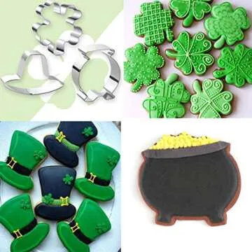 St. Patrick's Day Cookie Cutters Set - 6 Fun Shapes